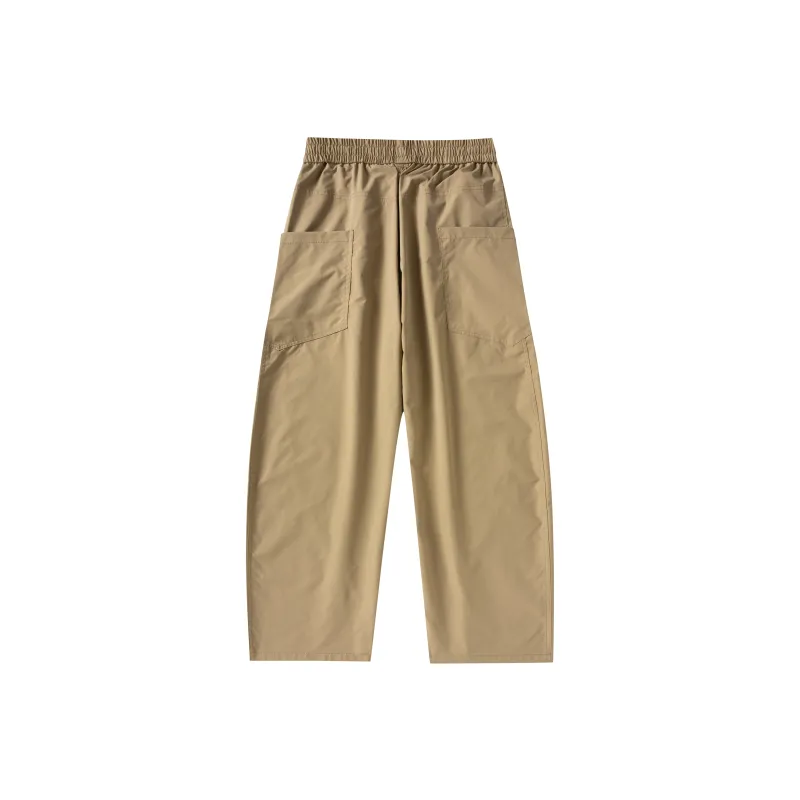 ZWWWZ Casual Pants Unisex Gray Green-4