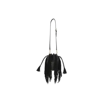 Valentino Calfskin Bucket Bags Shoulder Bags Women's Black