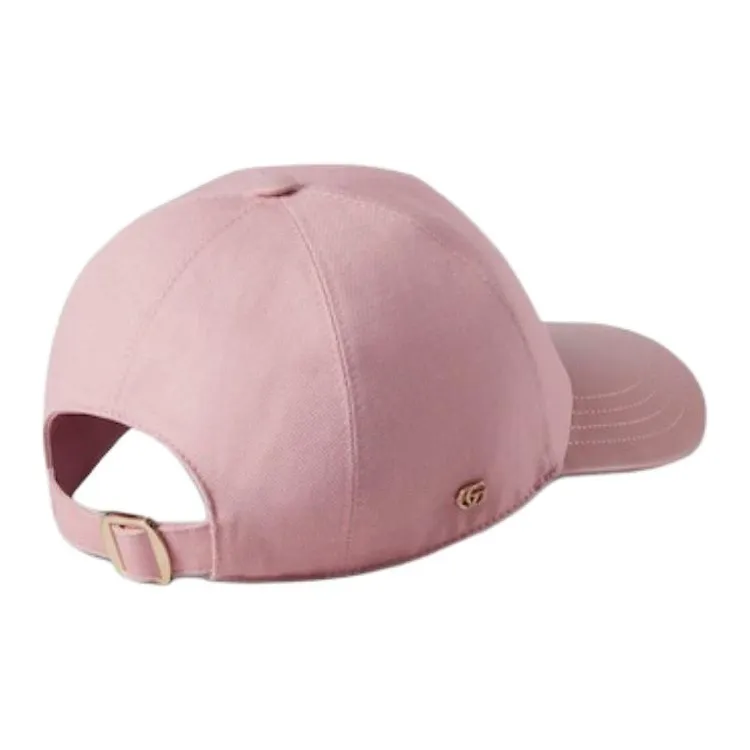 GUCCI Cotton Baseball Caps Women's Pink-2