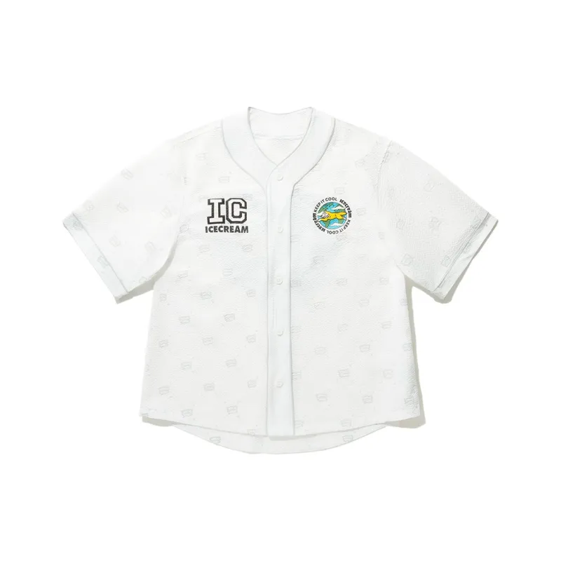 LiNing x ICECREAM T-Shirt Men's Standard White Arctic Gray-0