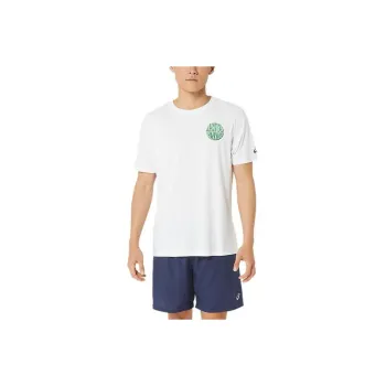 Asics Unisex Asics Go Run Outside Crew Tee T-Shirt Unisex White