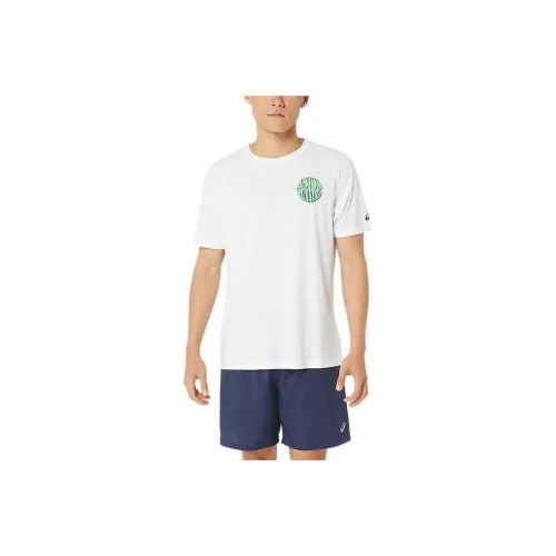 Asics Unisex Asics Go Run Outside Crew Tee T-Shirt Unisex White