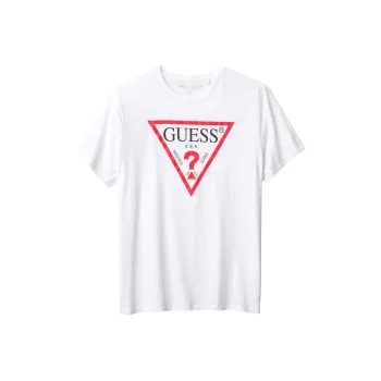 GUESS T-Shirts Men White