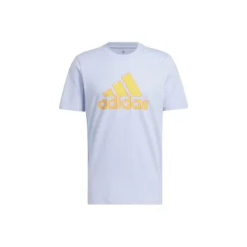 Adidas Logo Pen Fill - Sportswear Graphic Tee T-Shirt Men's Blue