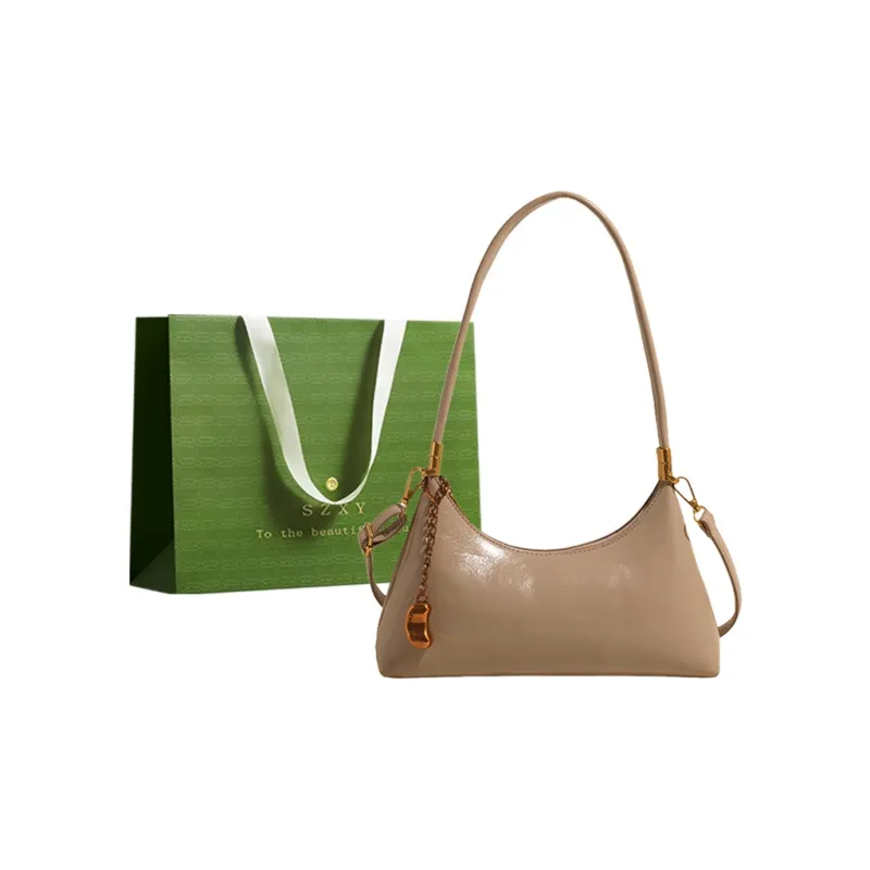 Three Ducklings PU Crossbody Bag Shoulder Bag Women's Ecru/Pink/Khaki/Green/Red/Black-8