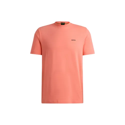HUGO BOSS Logo print Cotton T shirt