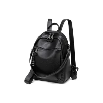 VANDEE Leather Backpack Shoulder Bag Regular Women's Black