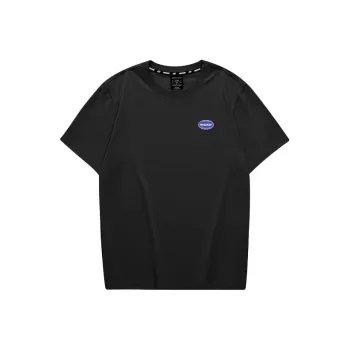 Skechers Colorful Drop Shoulder Sleeve T Shirt Unisex Carbon Black