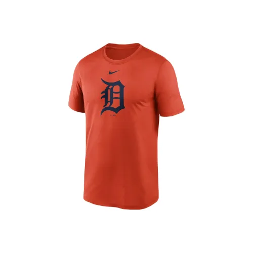 Nike Detroit Tigers Logo Men's Nike Dri FIT Mlb Hooded T Shirt