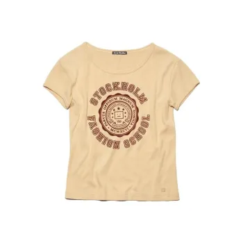 Acne Studios FW23 Regular T Shirt Unisex Cookie Beige
