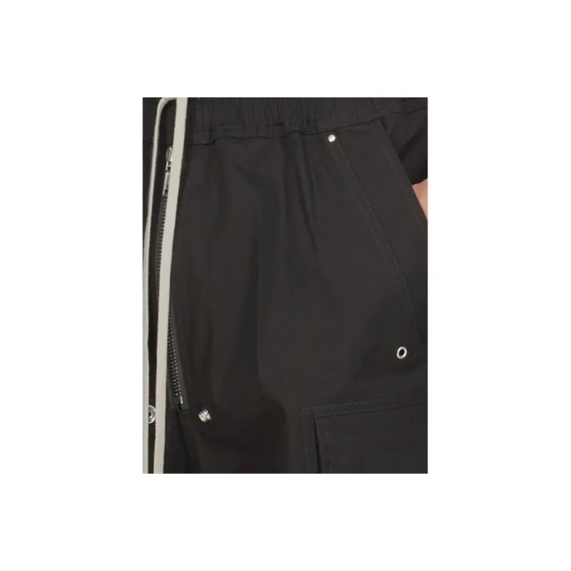 RICK OWENS Cargobelas Drawstring Wide Leg Trousers-4