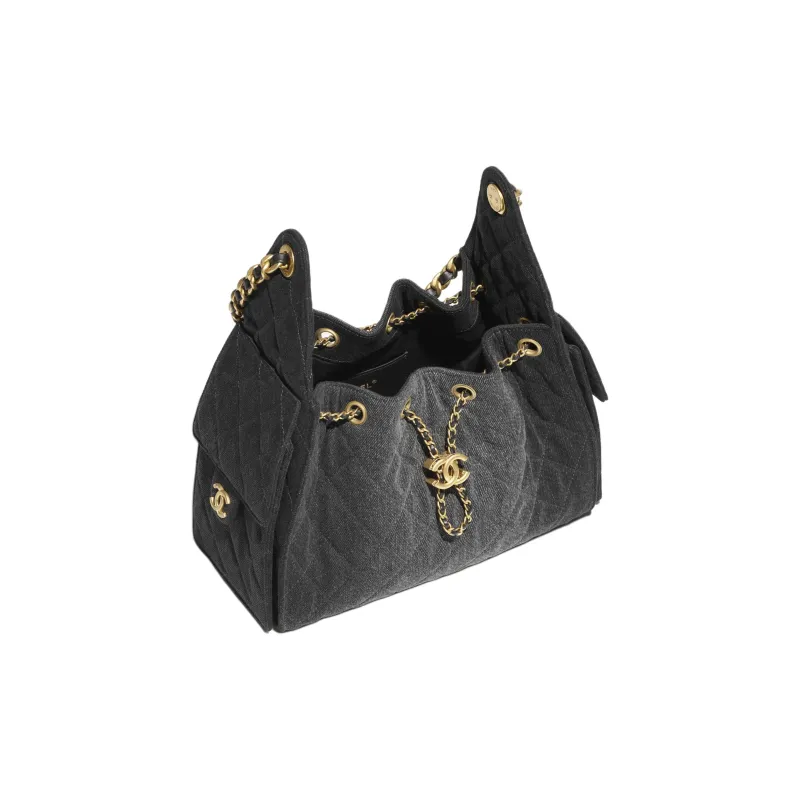 CHANEL 25Bag Washed Denim Shoulder Bag Small Size Women's-2