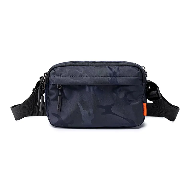 BJIAX Nylon Crossbody Bag Mini Men's Black Camouflage/Blue Camouflage-8