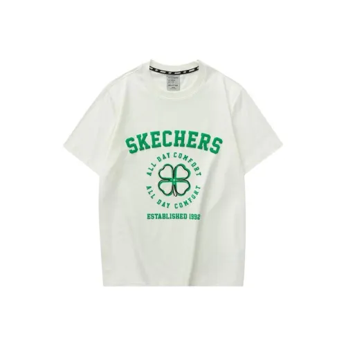 Skechers Colorful T-Shirt Men's Marshmallow White
