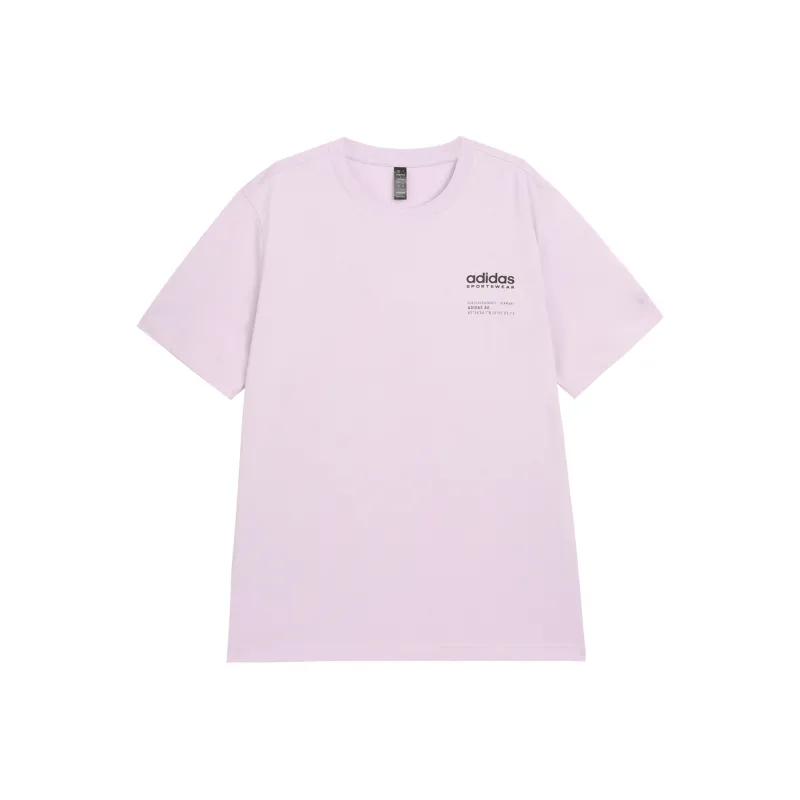 Adidas Small Linear Logo T-Shirt Asia Sizing Purple-0