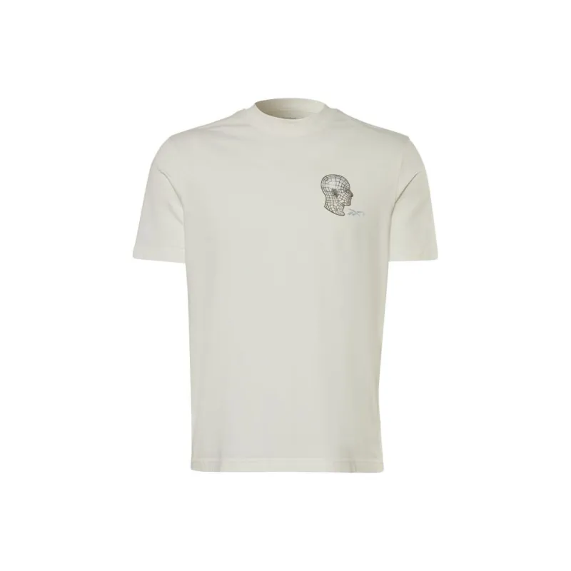 Reebok GS REEBOK DATA FITNESS T T-Shirt Unisex White Gray-0