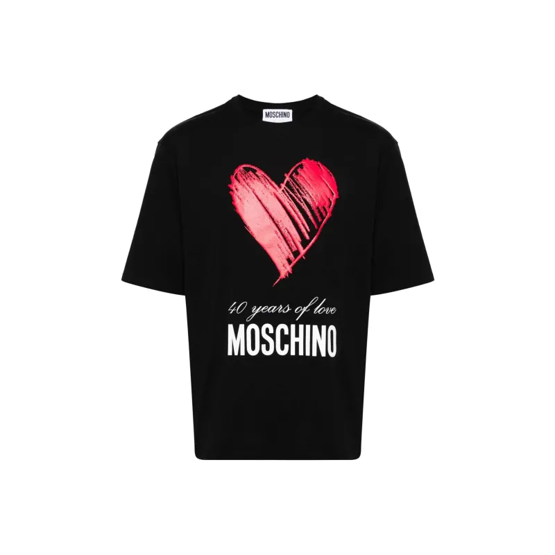 MOSCHINO 40 Years Of Love Crewneck T Shirt-0