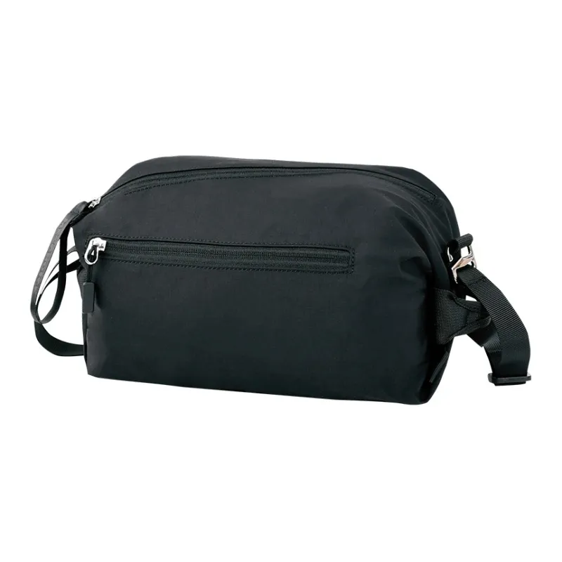 YOME Polyester Crossbody Bag Unisex Ecru/Ink Black/Lithospermum Pink-6