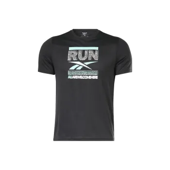 Reebok RUNNING GRAPHIC T-Shirt Men's Black