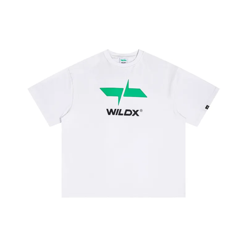 WILDX Summer Basic LOGO Short Sleeved T Shirts Unisex-0