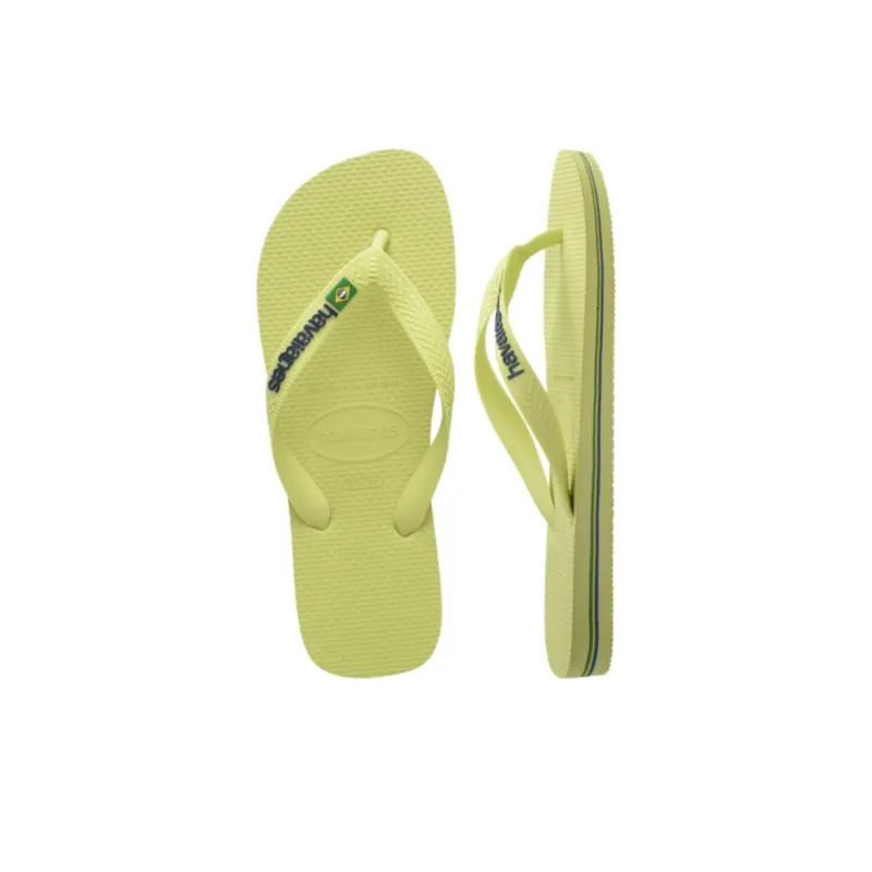 Havaianas Brazil Logo Flip Flops Women's Green-4