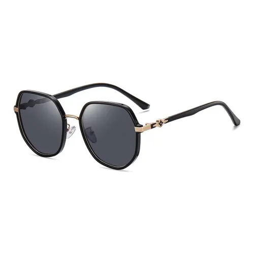 NOME TR/Memory Plastic Metal Round Sunglasses Unisex