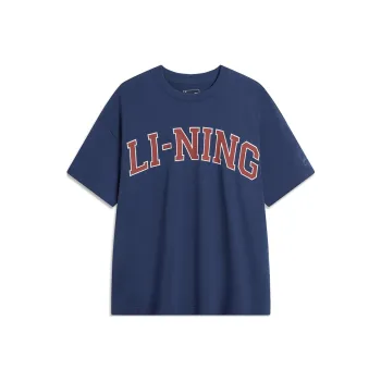 LiNing Sports Life Collection T Shirt Unisex Dark Ship Blue