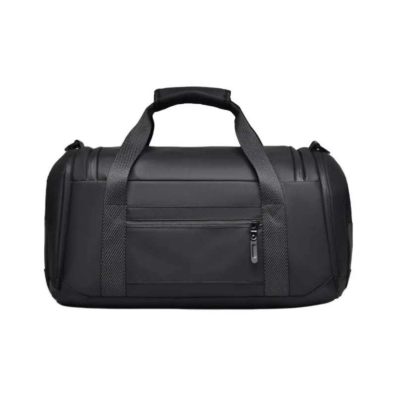 Old Man's Head Fabric Travel Bag Men's Black-4
