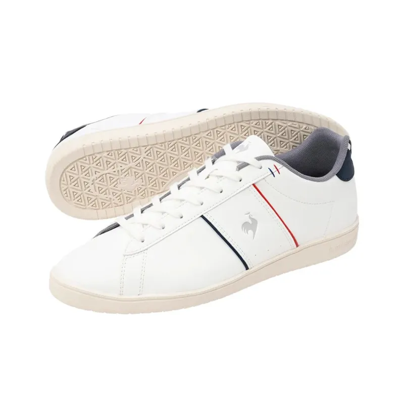 Le Coq Sportif LCS CHATEAU 3 Abrasion Resistant Breathable Low Top Casual Shoes Unisex White-4