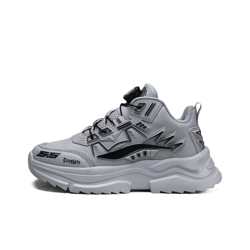 Budding Bear Slip Resistant, Abrasion Resistant, Lightweight, Height Increasing Low Top Chunky Sneakers Men's-5