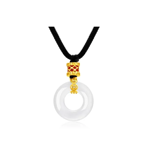JIAOSHIYU Serpentine Jade Necklaces Unisex