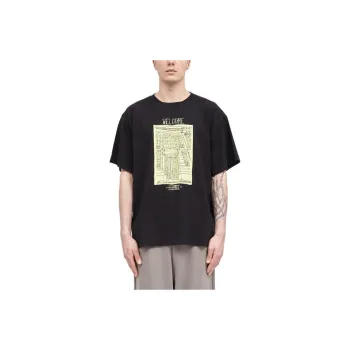 MM6 Maison Margiela SS24 Drop Shoulder Sleeve T Shirt Men's Black