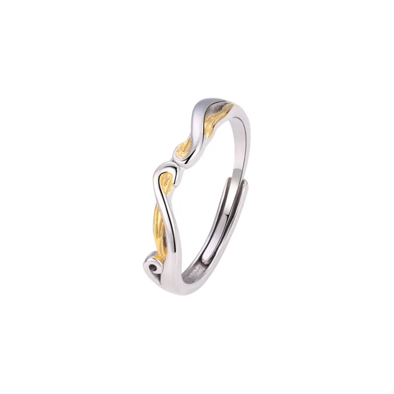 CLARKIA FLOWER S999 Fine Silver Rings Unisex-4