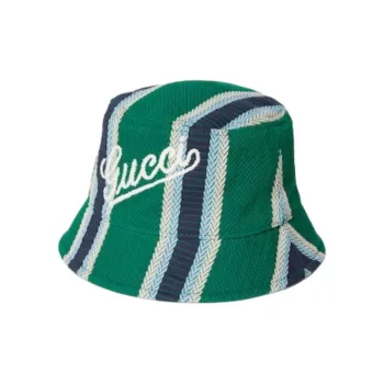 GUCCI Cotton Bucket Hats Men's Green
