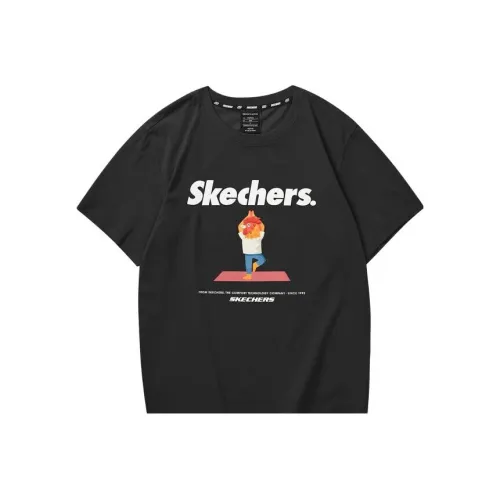 Skechers Funny Monster T-Shirts Unisex Carbon Black/0018
