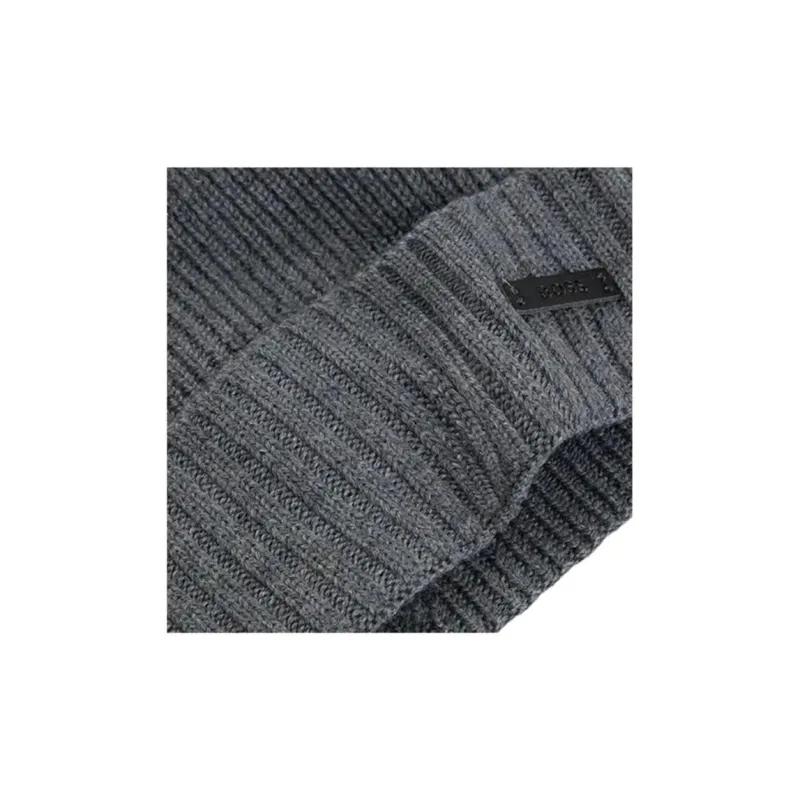 HUGO BOSS Logo Patch Knitted Beanie-3