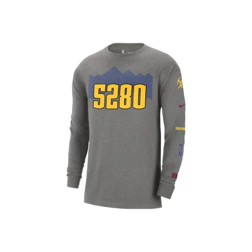 Nike Denver doves 2023/24 City Edition T-Shirt City Edition 2023/24 Season Denver doves Men's Gray