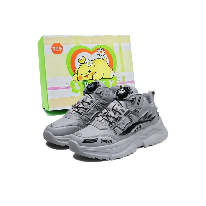 Budding Bear Slip Resistant, Abrasion Resistant, Lightweight, Height Increasing Low Top Chunky Sneakers Men's-4