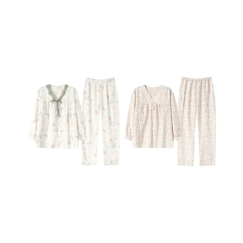 Herbal Primer Pajama Set Women's Combo Set-38