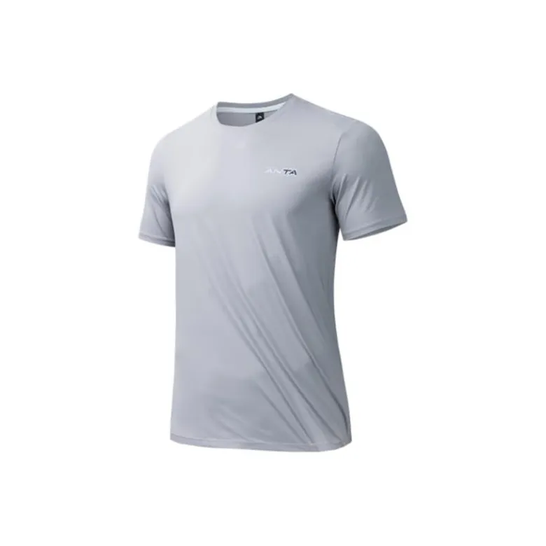 Anta Running Collection T Shirt Men's Pigeon Gray-0