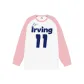 White Body with Pink Sleeves