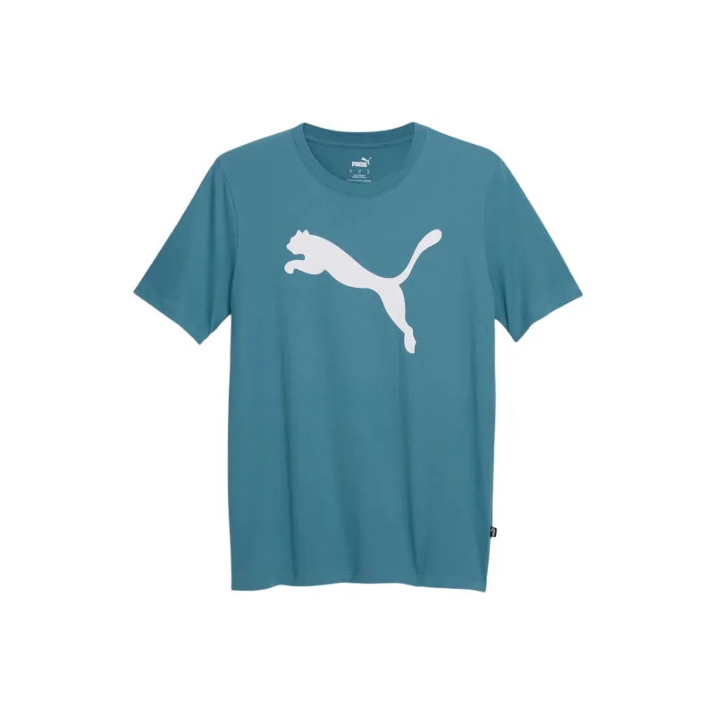 PUMA Essentials Big Cat Men's Tee T-Shirt Men's Thick Blue-0