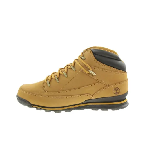 Timberland Euro Rock Anti Slip Wear Resistant Mid Top Hiking Shoes Men's Brown