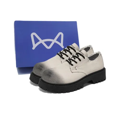 MIIOW Men's Casual Shoes Men Low Top Black/Gray