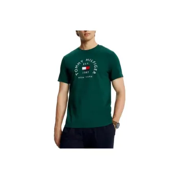 Tommy Hilfiger NY Logo T-Shirt T-Shirts Hunter T-Shirt Men's Green