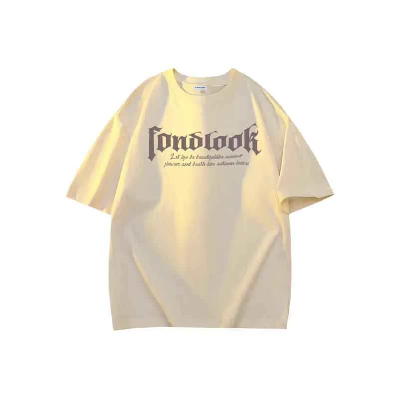 FONDLOOK T Shirt Unisex White Heather Gray-10