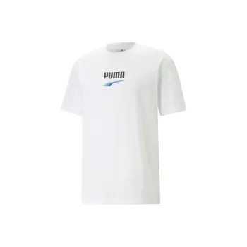 PUMA DOWNTOWN DOWNTOWN Logo Tee T-Shirt Men's White