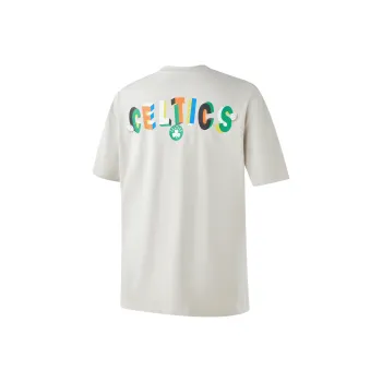 NBA Celtics Team T Shirts Unisex Light Gray