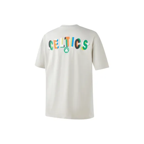 NBA Celtics Team T Shirts Unisex Light Gray