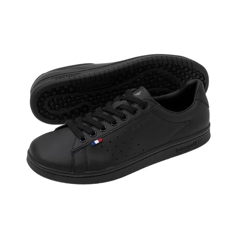 Le Coq Sportif LA ROLAND Lightweight Low Top Skateboard Shoes Unisex Black-4